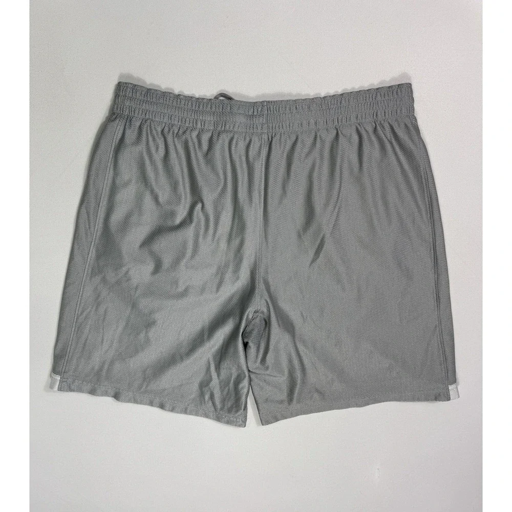 Nike Basketball Shorts Men's XL Grey Shiny Dazzle Baggy Swoosh Y2K Gym Active
